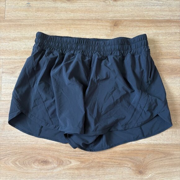 Lululemon Athletic Track That MR Short 5” Lined Black Women’s Size 14 - Picture 1 of 9